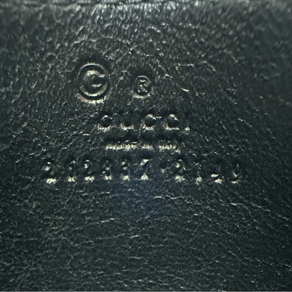 Gucci Microguccissima Embossed Black Leather Credit Card Holder Case Wallet - Picture 8 of 8